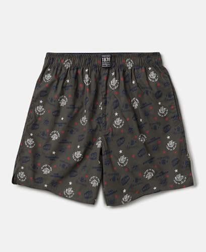 Image of Jockey UB08 Boy's Super Combed Mercerized Cotton Woven Fabric Printed Boxer Shorts with Side Pockets (Pack of 2)