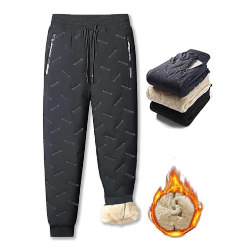 Julidostore Fleece Pants,Julidostore Fleece Lined Pant,Unisex Fleece-Lined Waterproof Pants