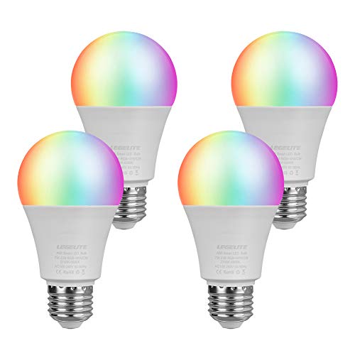 LEGELITE LED Smart Light Bulb, E26 7W WiFi Light Bulbs 2700K to 6500K