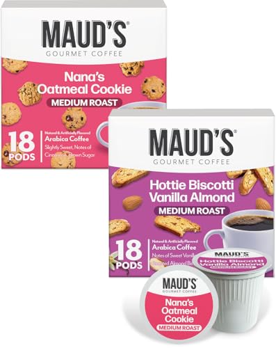 Image of Maud's Oatmeal Cookie & Almost Biscotti Coffee Pods Variety Pack, 36ct