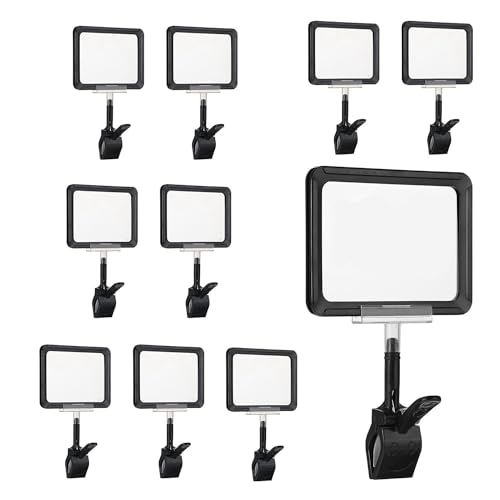 Pince support de panneau orientable 360° pour étiquette de vente au détail