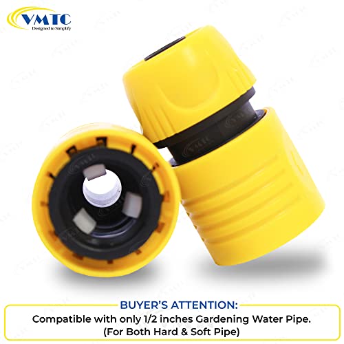 Image of VMTC Quick Connector Set (1 /2 inch): 2-Piece Kit for Gardening & High-Pressure Car Washers (Compatible with Karchre K1-K7, Bosch AQT, Black & Decker, Hubertt, and More)