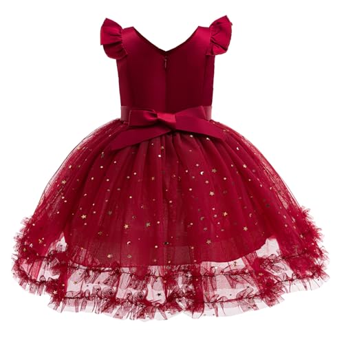 Princess Dress for Girls, Floral Tulle Flower Girl Dress, Birthday Wedding Party Dresses Cute Summer Dresses2