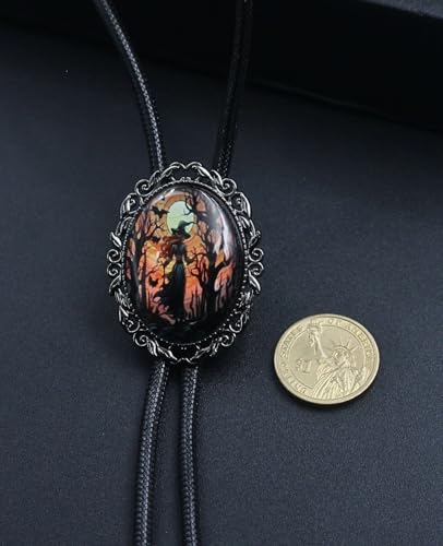 Image of PEARLY JUN Bolo Tie for Women Men Flower Rose Western Cowboy Brown Leather Country Style String Vest Gifts