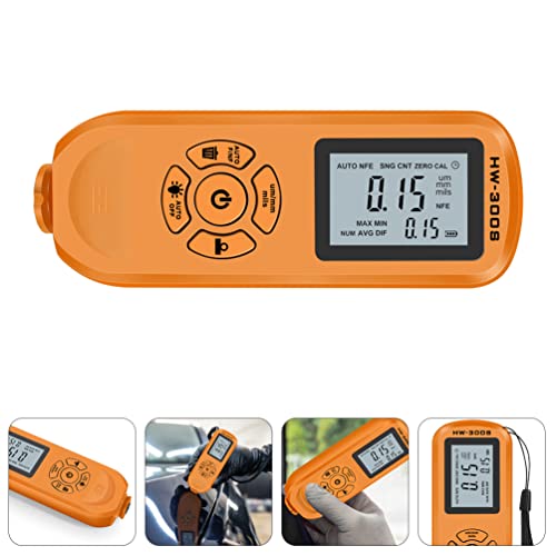 Wakauto medidor de espesor para pintura automotriz portátil miniatura 2