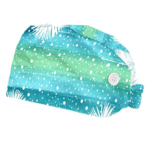 Casquette pour Hommes Femmes : Chapeaux de Travail Anti-Transpiration Noël Points de Neige