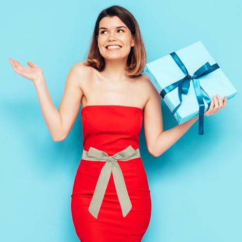 PATIKIL Satin Sash Belt Scarf, Wedding Party Bridal Blank Satin Waist Belts Prom for Graduation Birthday4