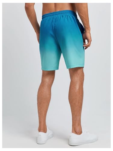 Floerns Men's Drawstring Waist Graphic Beach Shorts Quick Dry Board Shorts with Pocket3