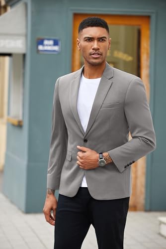 COOFANDY Men's Casual Blazer Sport Coats Lightweight One Button Suit Jackets3