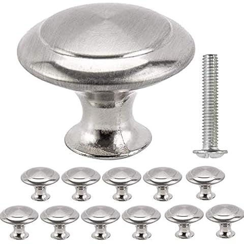 20Pcs Kitchen Cabinet Door Handle Round Mushroom Shape Pull Handle for Cupboard Wardrobe Furniture Single Hole Cover