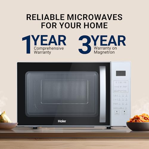Image of Haier 22L Convection Microwave Oven with KIDS Special Recipes (HIL2201CSSH,Silver)