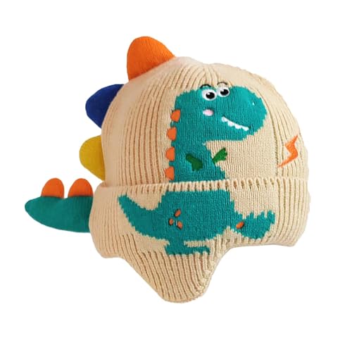 Dinosaur Ear Knitted Hat Knit Hat Beanie Winter Cap for Children Boys Girls Toddlers2