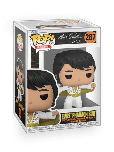 Epic Collectibles Pop Rocks - Elvis in Pharaoh Suit Vinyl Figure Bundled with Box Protector Compatible for Funko