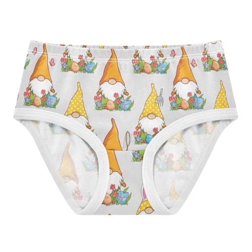 Joisal Cute Easter Gnomes Little Girl Panties Toddlers Underwear Floral Cotton Animals Briefs Undies Kids 2t