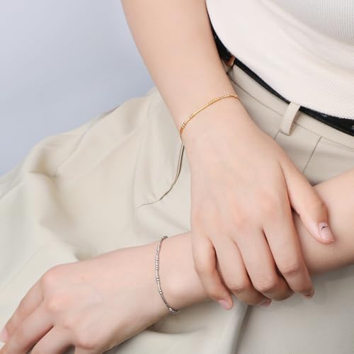Image of JoycuFF Inspirational ๐ ๐ผ๐ฟ๐๐ฒ ๐๐ผ๐ฑ๐ฒ ๐๐ฟ๐ฎ๐ฐ๐ฒ๐น๐ฒ๐๐ ๐ณ๐ผ๐ฟ ๐ช๐ผ๐บ๐ฒ๐ป Gold Silver Stainless Steel Beads Bracelets Encouragement Birthday Gifts for Her Daughter Sister Mom Best Friend