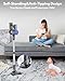 AIRDIYA Cordless Vacuum Cleaner, Power Suction Stick Vacuum Cleaners with 2200 mAh Battery,8-in-1 Lightweight Self-Standing, 35 Mins Runtime for Home Hard Floor Low-Pile Carpet Pet Hair