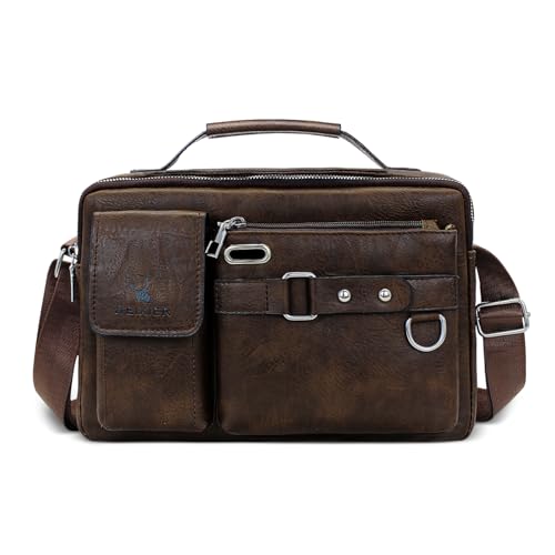 Bolso bandolera de piel para hombre: soluciona el transporte seguro e impermeable en tus viajes