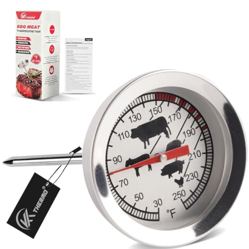 Image of Meat Thermometer Food Thermometer 2 inch Dial with Target Cooking Temperatures