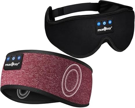 MUSICOZY Sleep Headphones Bluetooth Headband Wireless Music Headband Headphones, Earbuds for Side Sleepers Women Men Workout Running Travel Yoga Cool Gadgets Unique Gift 2 Pcs image 5
