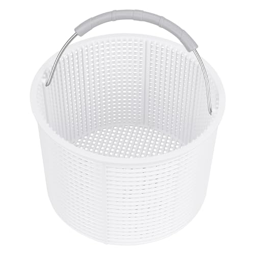2026 New Upgraded Pool Skimmer Basket Direct Replacement for Hayward SPX1082CA & Aladdin B-152 Compatible with Hayward SP1082 SP1075 Series Pool Filter Basket | Stainless Steel Handle & Rubber Grip