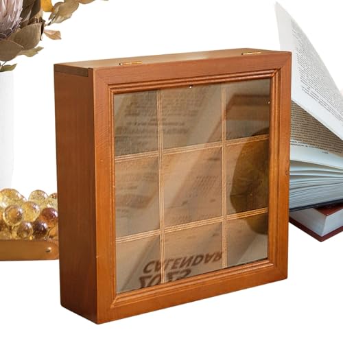 Estuche para pendientes de collar | joyero de madera | organizador de joyas con tapa | caja de soporte de anillo de madera | joyero para joyas | par de anillos caja de joyería joyería collar