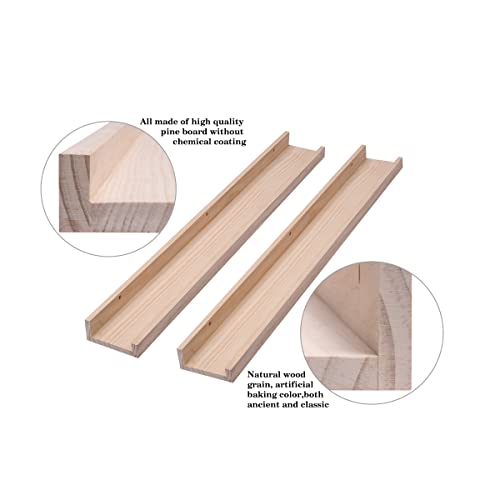 Fishfruit 36-In Floating Shelf, Wall-Mounted Wall Shelf, Picture Ledge, 3-Piece Of The Same Size For Home Decoration, Bedrooms, Office, Living Room #TOP3