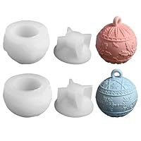 Silikon Gießformen Weihnachten - Rundform Für Kerzenhalter & Dosen - DIY Bastelset