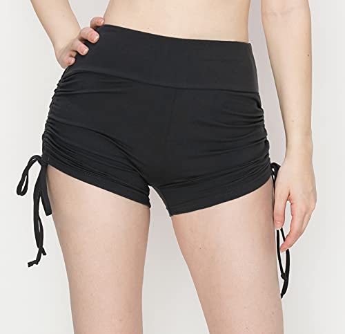 Image of ALWAYS Faux Leather Shorts - High Waist Active Stretch Yoga Short Pants for Women