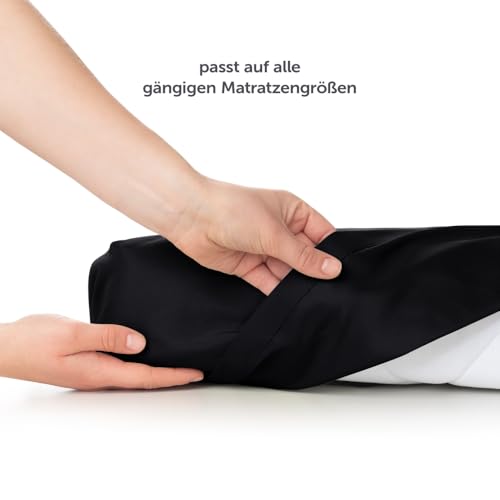 Blumtal® Basic Betttuch 280x275 cm für Matratzen 180x200 cm - Bettlaken ohne Gummi - Oeko-TEX zertifiziertes Betttuch ohne Gummi - Leintuch… – Ansicht 4