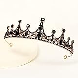 ♕ Las tiaras retro están hechas con aleación de alta calidad y cristal brillante. Se adaptan a cualquier peinado y color de cabello.
