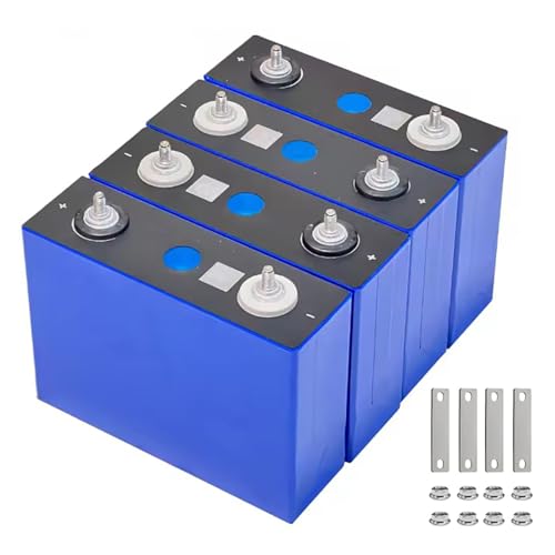 Image of EVE LiFePO4 Cell 3.2V 100Ah Grade A Deep Cycle Battery Lithium Iron Phosphate Rechargeable Battery Max.Continous Discharge 100A /1C,Included M6 Nuts and Bus Bars