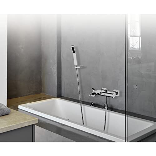 Mitigeur baignoire cascade chrome haut de gamme en laiton robuste - 6