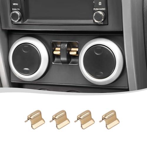 Cache bouton de fenêtre Jeep JK 2007-2010 en aluminium crème x4