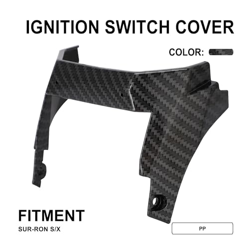 Runfarr Controlador Inferior Capa para Surron, Imitação de Fibra de Carbono Controlador Escudo Prote