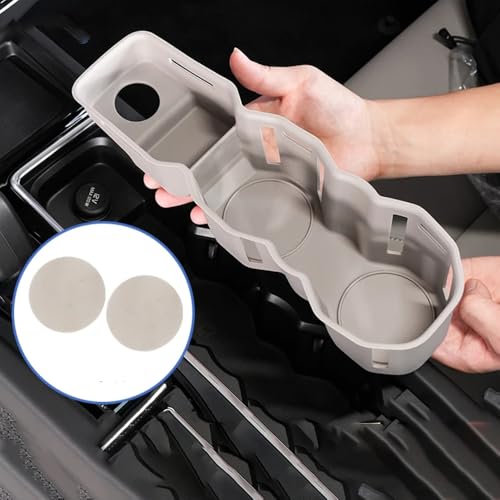 Image of Silicone Material Cup Holder Coaster for Volvo 2026 XC60 Center Console Gear Shift Protector, Automotive Accessories (2026 XC60 Cup Coaster-Cardamom)