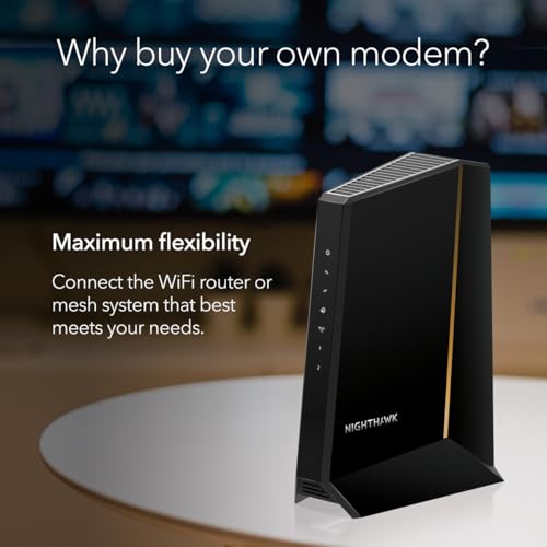NETGEAR Nighthawk DOCSIS 3.1 Mid/High-Split Modem (CM3000-1AZNAS) – Approved for Today's Fastest Speeds - Works with All Providers, Incl. Xfinity, Spectrum, Cox - Plans up to 2.5Gbps - image 6