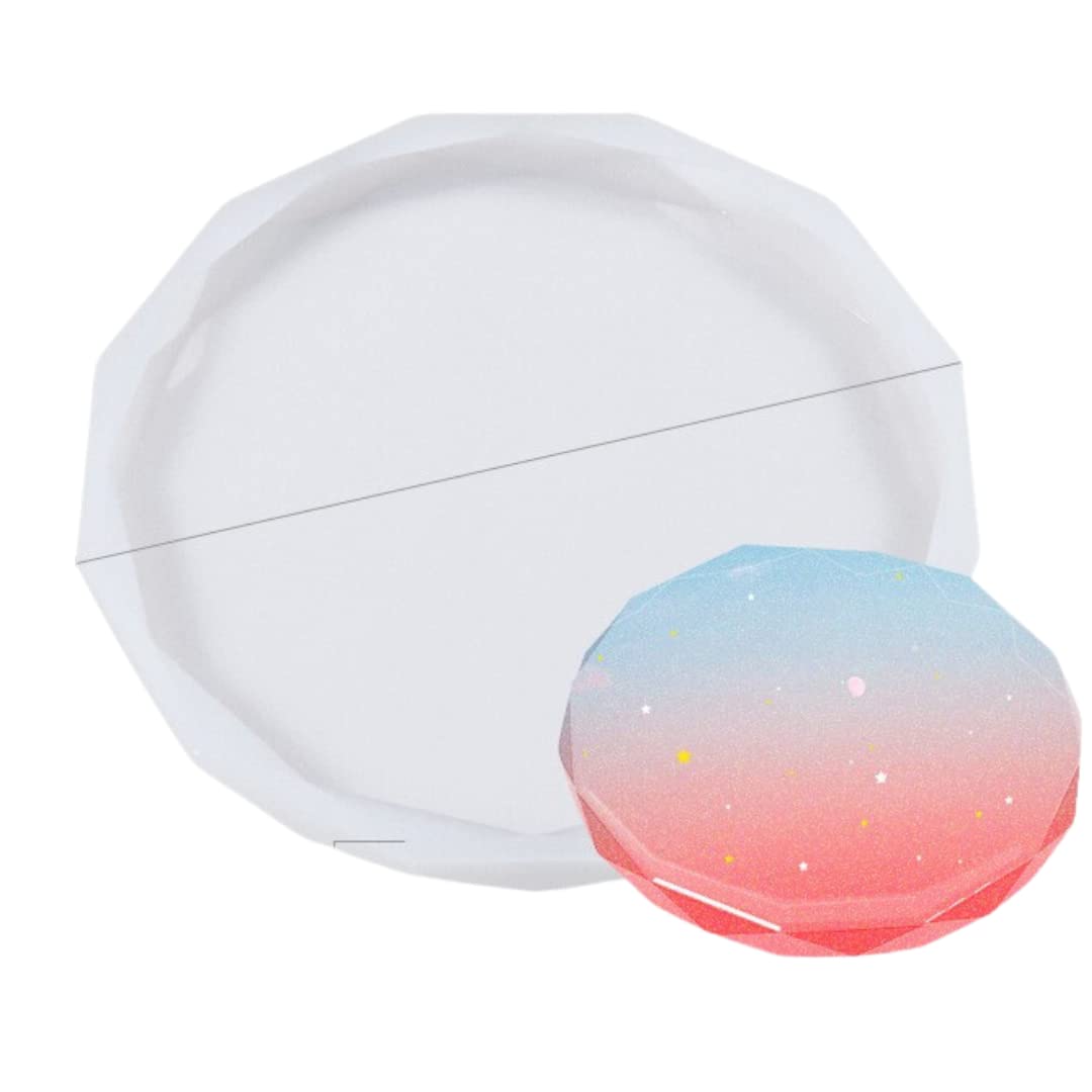 YellowCult™ 3D Resin Silicone Mould for Art & Craft, DIY, Resin Art, Handles, Soap, Chocolates, Candies, Ice Cubes, Candles Making Supplies [Coaster - Round Big Silicone Mould] (B0C71LD98G) Amazon Price History, Amazon Price Tracker