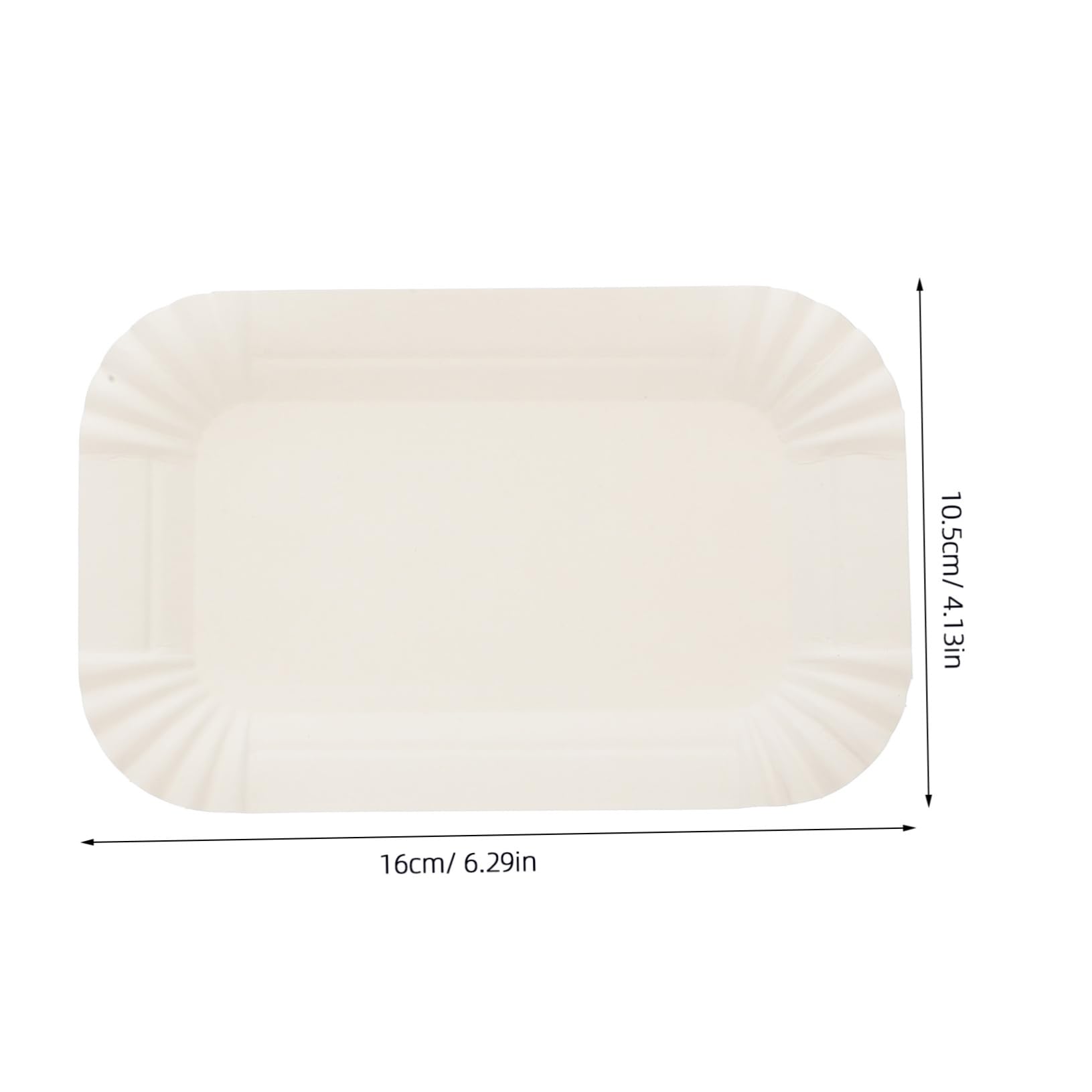 OUNONA Rectangular Cake Serving Tray Small Dessert Plates Elegant Paper Doilies for Cake Display Versatile Food Tray for Parties Weddings and Gatherings