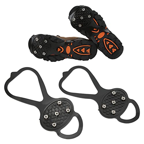 Crampons antidérapants 5 dents pour chaussures de marche et randonnée d'hiver