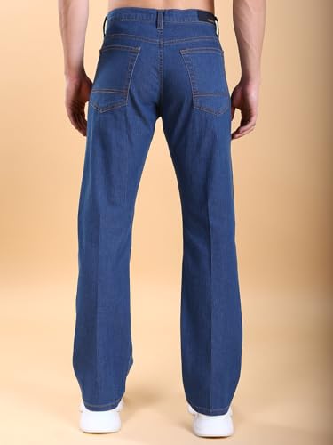 Image of Highlander Men's Straight Fit Jeans | Mid Rise | Stretchable Fabric | Designed for Comfort & Ease of Movement | Jeans for Man