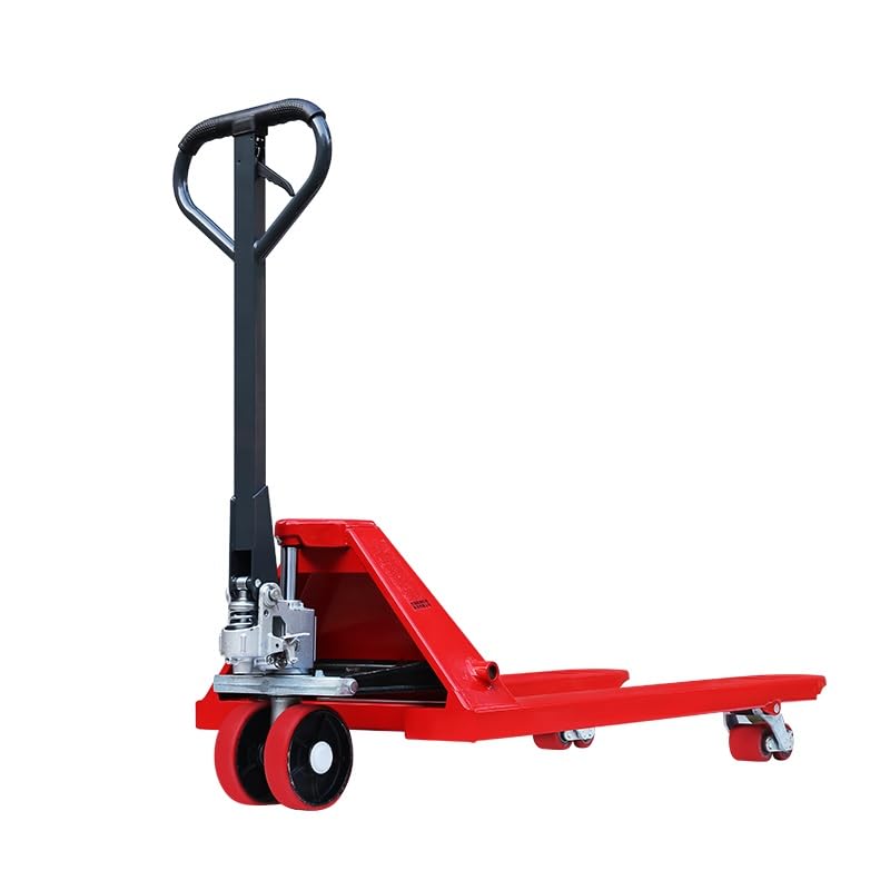 Heavy Duty Hand Pallet Truck, Iron, 3 Ton Load Capacity, Red, 75 kg, 140x65x120 cm, Pneumatic Wheels-image-43
