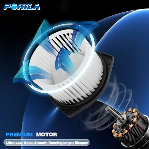 Image of HVAC Heater Blower Motor with Fan Replacement for Mitsubishi Lancer Outlander 2008 2009 2010 2011 2012 2013 2014 2015 2016 2017 AC Blower Motor Replaces# 700239