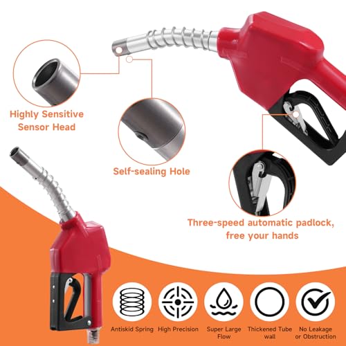 Pompa transferowa paliwa 200 W, 12 V, przenośna pompa wysokoprężna z wężem 6 m, samozasysająca elektryczna pompa transferowa oleju z zabezpieczeniem przed przeciążeniem, do samochodów ciężarowych