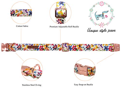 Unique style paws Hundehalsband mit Abnehmbarer Fliege, Hundehalsbänder mit Schleife für kleine mittel Groß Hunde, Fliege Hundehalsband verstellbar XXS-XL