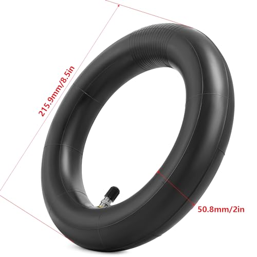 Image of 2 PCS 8.5 Inch Heavy Duty Scooter Inner Tubes, 8 1 /2 x 2 (50 /75-6.1) TR4A Straight Stem Valve Tire Tubes Compatible with 8 1 /2x2 8.5x2.0 Xiaomi M365 /Pro 2 /1s Electric Scooter Tire Tubes