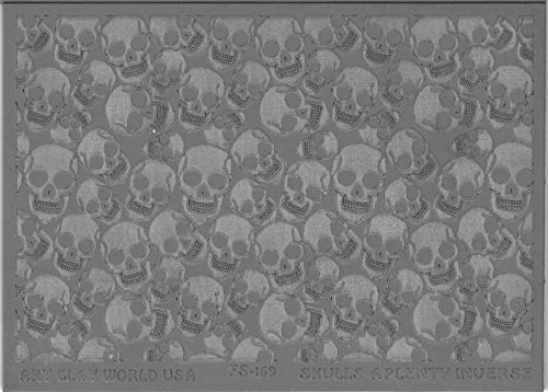 FlexiStamps Texture Sheet Skulls Aplenty Inverse Design - 1 pc.