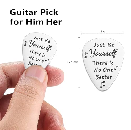 Taylor Quote Guitar Pick Inspirational Gifts For Music Lover Fans Girls Boys Stainless Steel Guitar Picks - Image 2