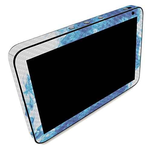 Image of MightySkins Carbon Fiber Skin Compatible with Amazon Echo Show 8 (Gen 2) - Vibrant Smoke | Protective, Durable Textured Carbon Fiber Finish | Easy to Apply | Made in The USA