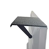 LZKZPY TV Top Shelf Wide Platform Solid Screen Shelf Adjustable Mount Desktop PC Monitor with 8 inch Wide Platform，for Streaming Devices, Media Boxes, Speakers and Home Decor,Black