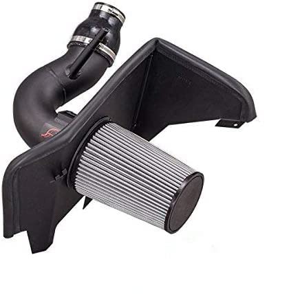 Black Cold Air Filter Intake Systems + Heat Shield 1617-CC-HS-1